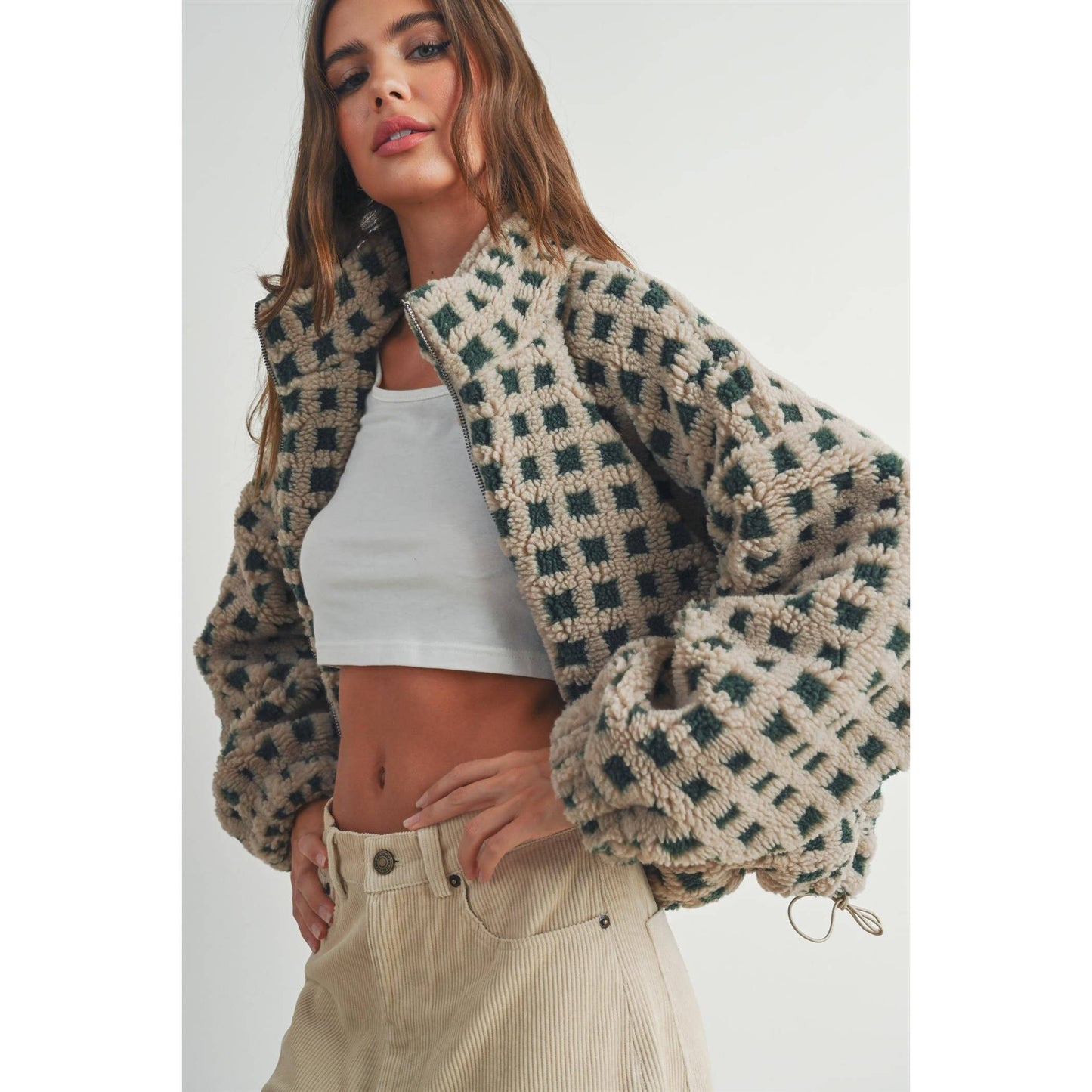 Fuzzy Sherpa Jacket, Feathered Farmhouse