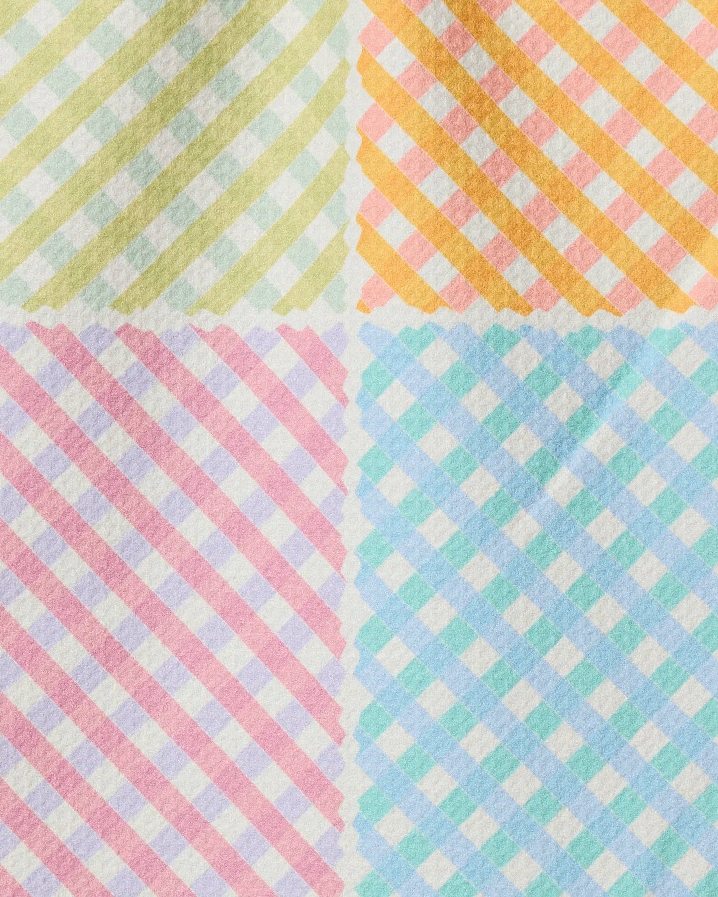 Patio Check Bar Towel, Feathered Farmhouse
