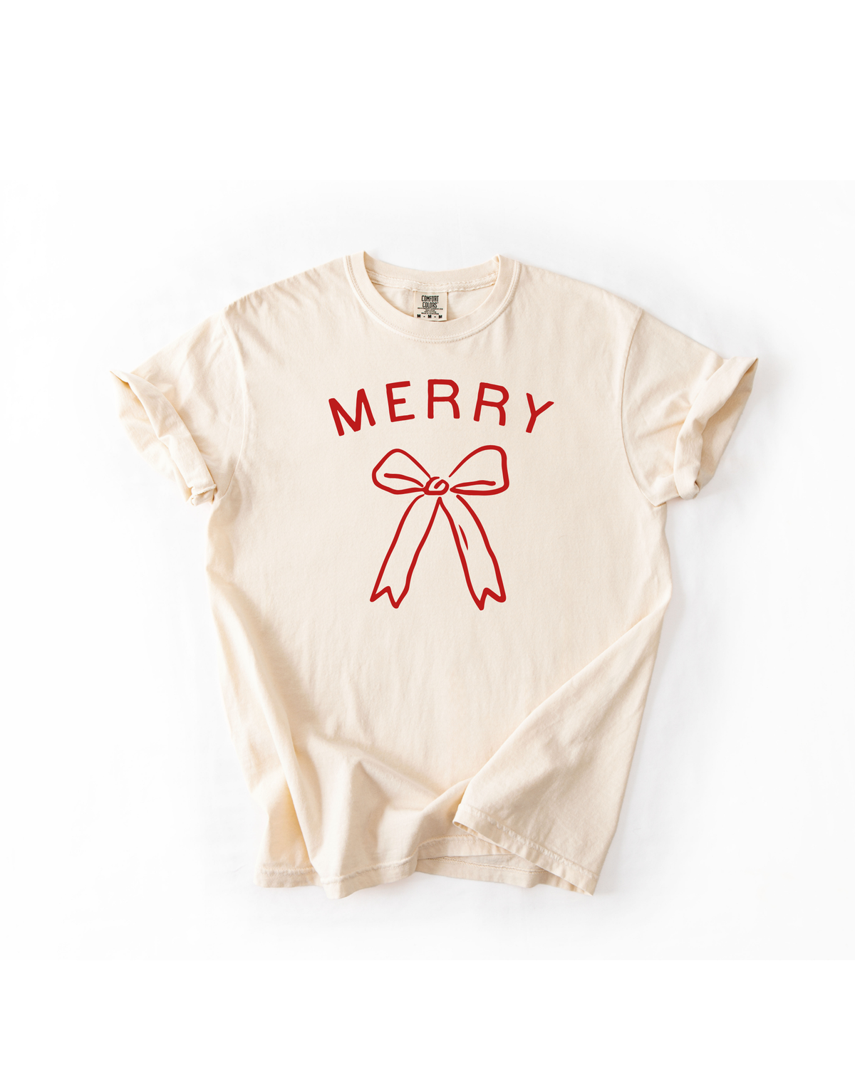 Merry Bow Tee, Feathered Farmhouse
