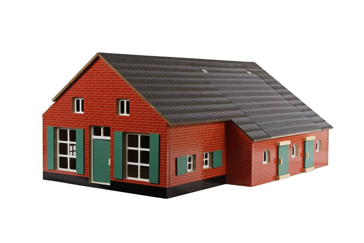 1:32 Scale Wooden Farmhouse Toy W/ Farm Building