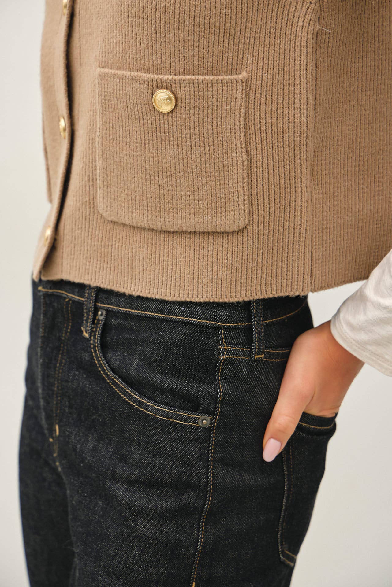 Crewneck Sweater Vest, Feathered Farmhouse