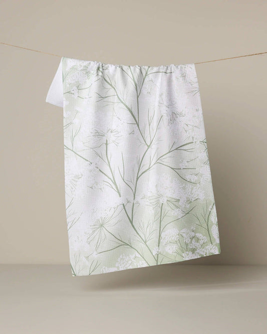 Quiet Garden Tea Towel, Feathered Farmhouse