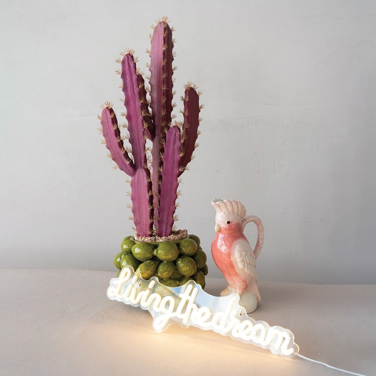 Living the Dream LED Light, Feathered Farmhouse