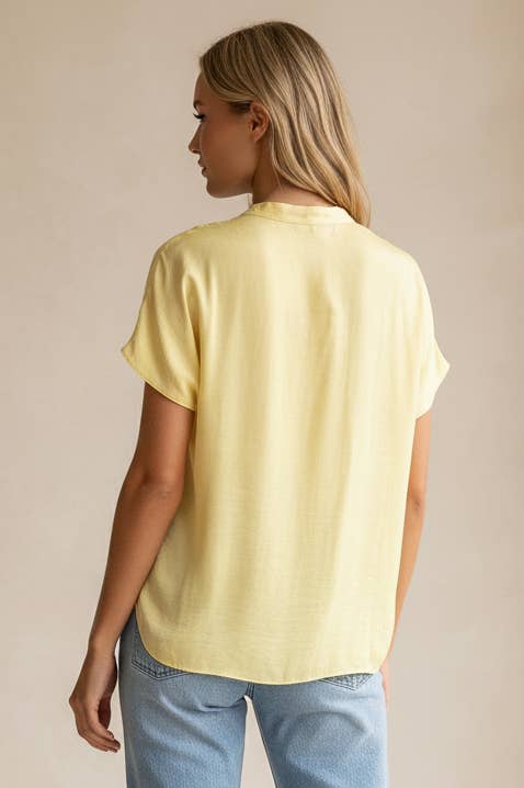 Lily Drop Shoulder Blouse, Feathered Farmhouse