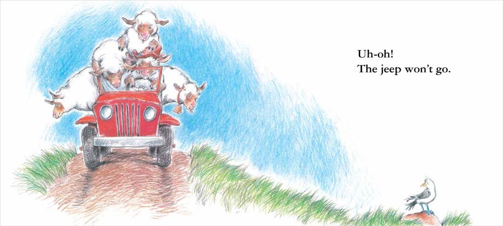 Sheep in a Jeep Board Book, Feathered Farmhouse