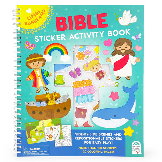 Bible Sticker Jesus Activity Book, Feathered Farmhouse