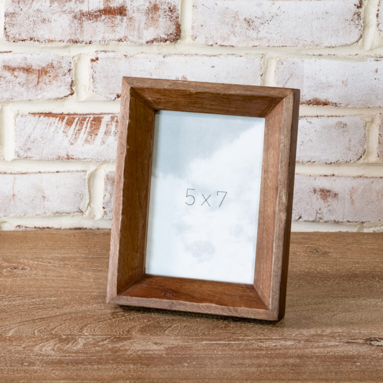 Natural Wood Frame, Feathered Farmhouse