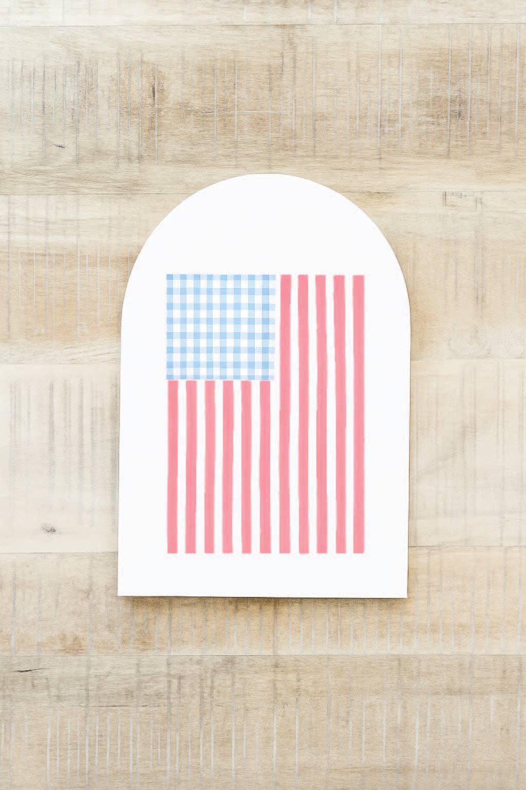 Gingham Flag Arch, Feathered Farmhouse