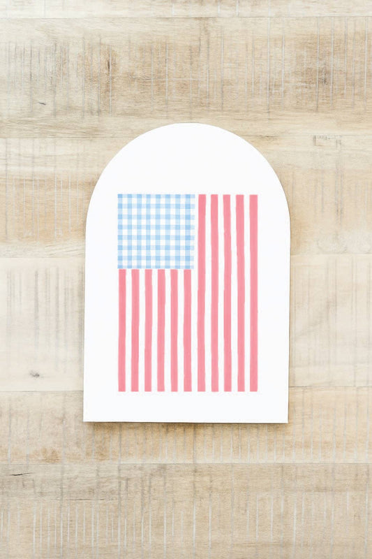 Gingham Flag Arch, Feathered Farmhouse