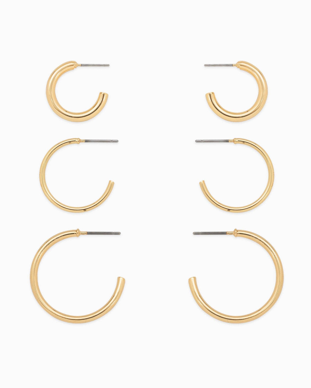 Simple Hoop Earring Set, Feathered Farmhouse