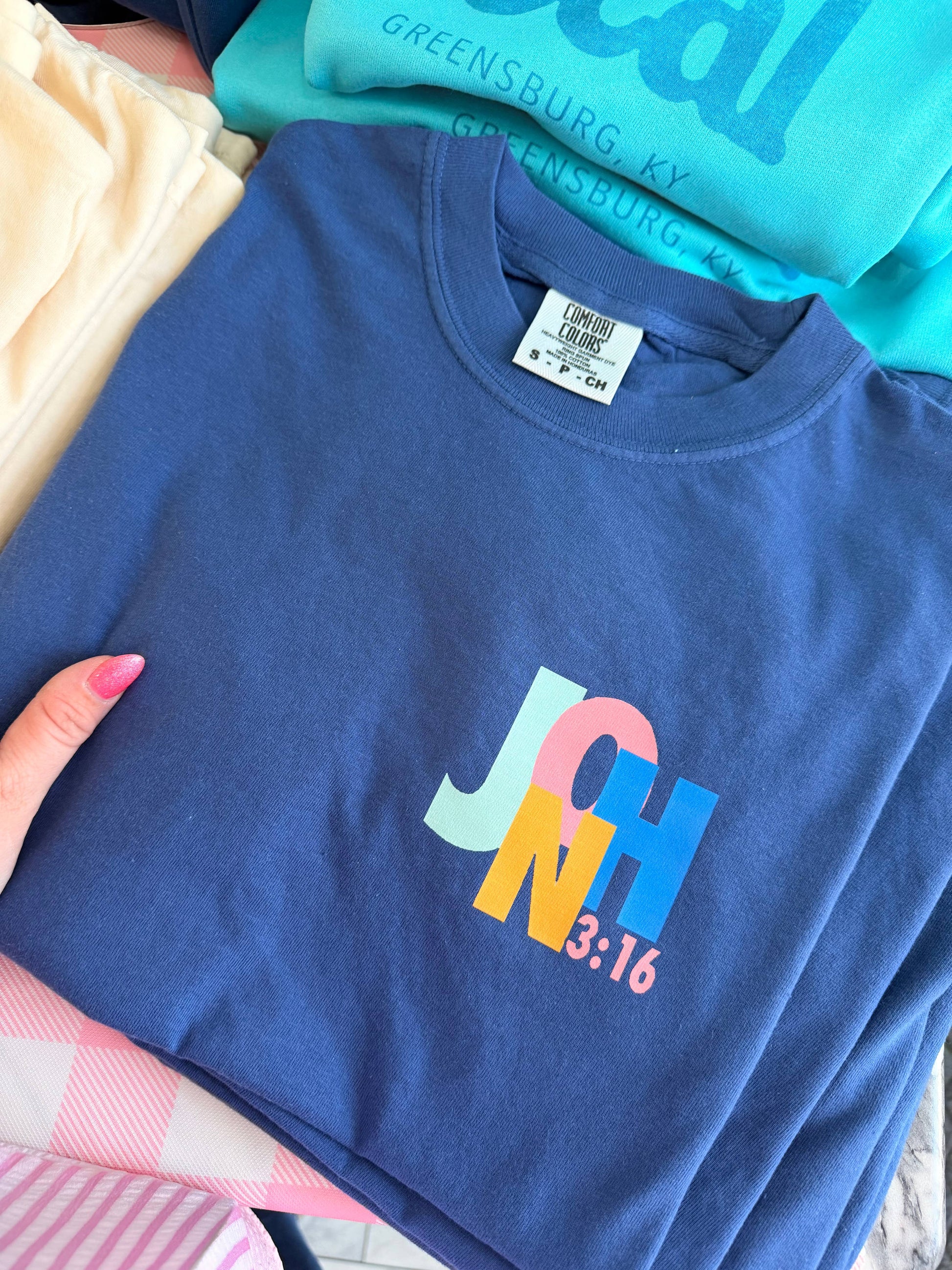 John 3:16 Tee, Feathered Farmhouse