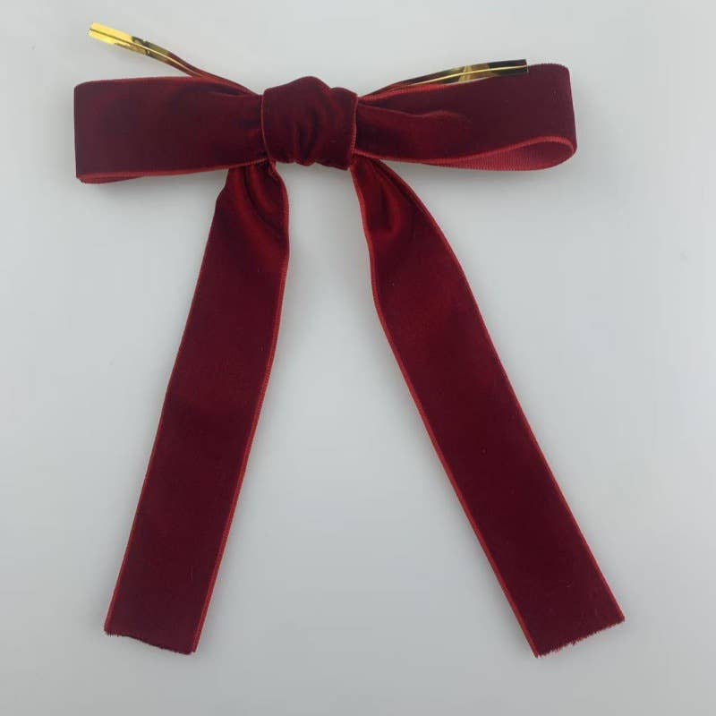 Velvet Ribbon Bow, Feathered Farmhouse