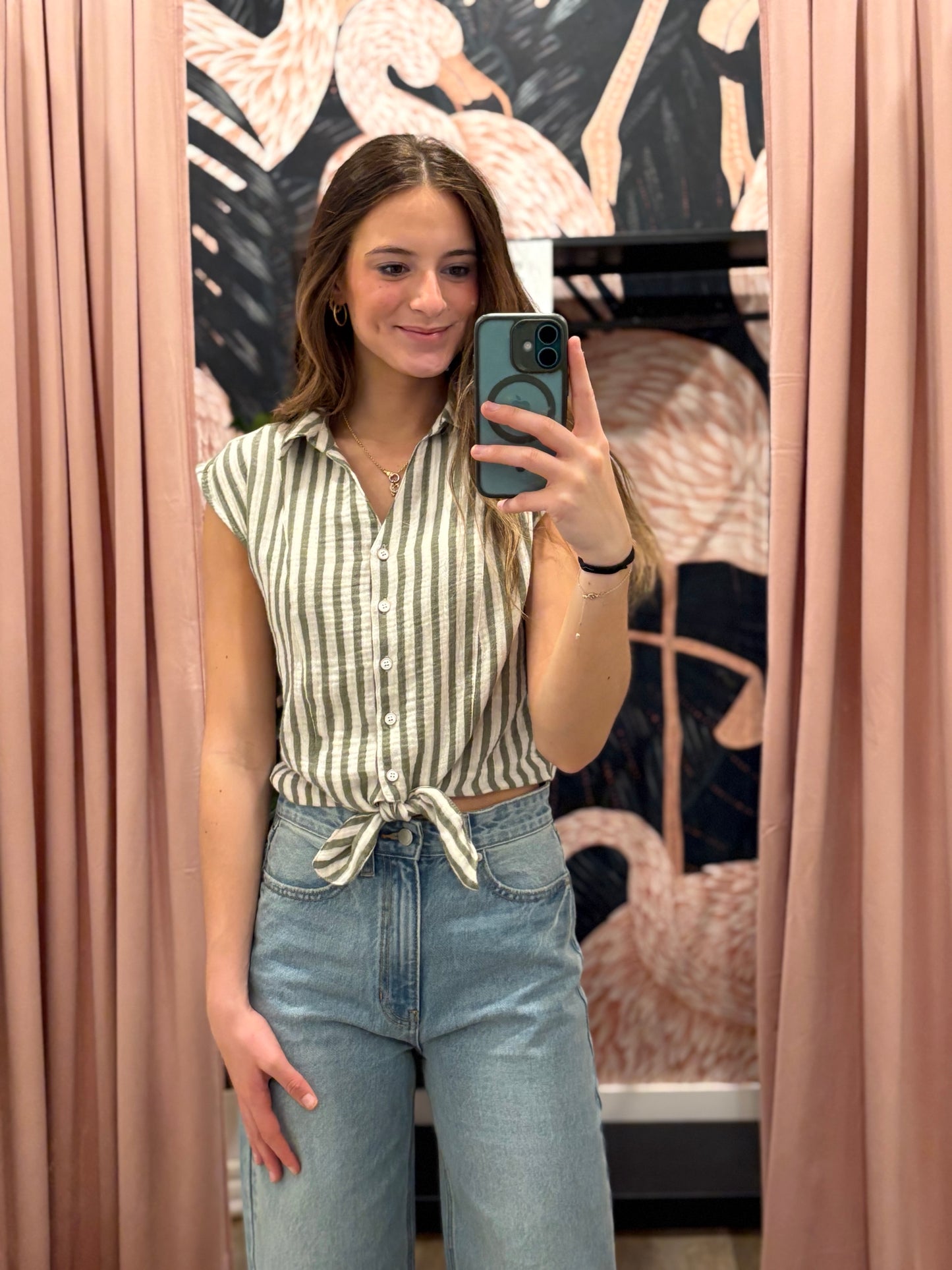 Mary Kay Front Tie Shirt