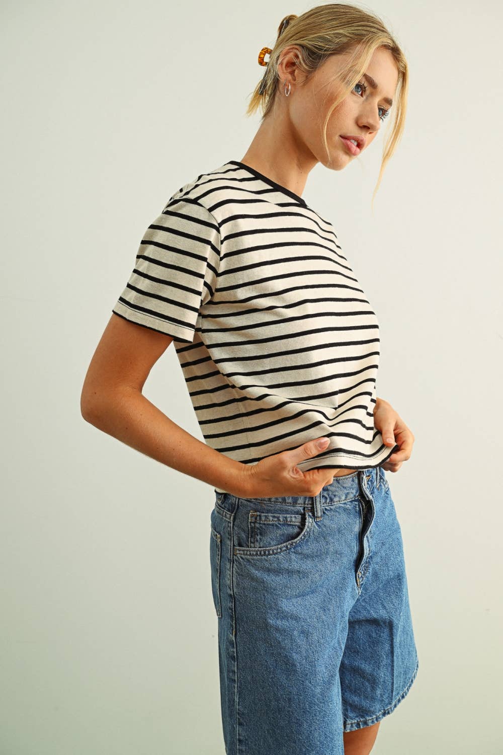 Stripe Ringer Tee, Feathered Farmhouse