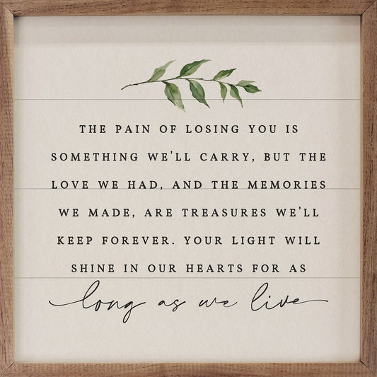 Long As We Live Sign, Feathered Farmhouse