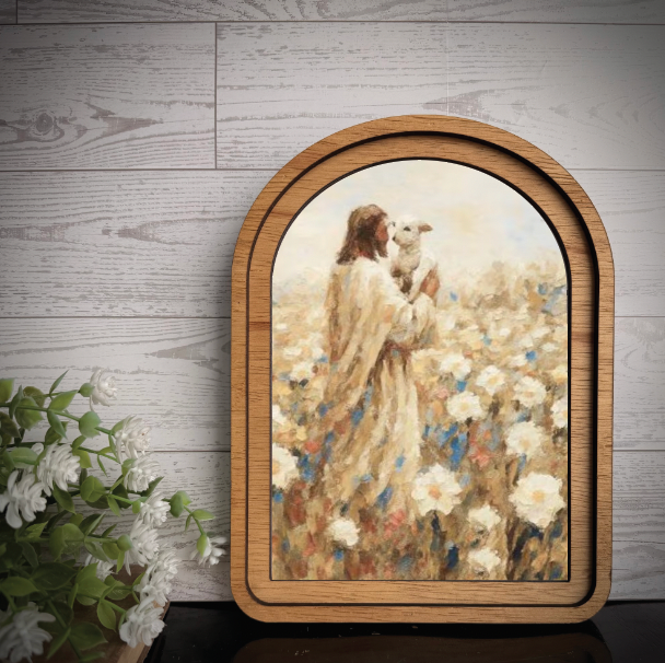 Christ & Sheep Arch, Feathered Farmhouse