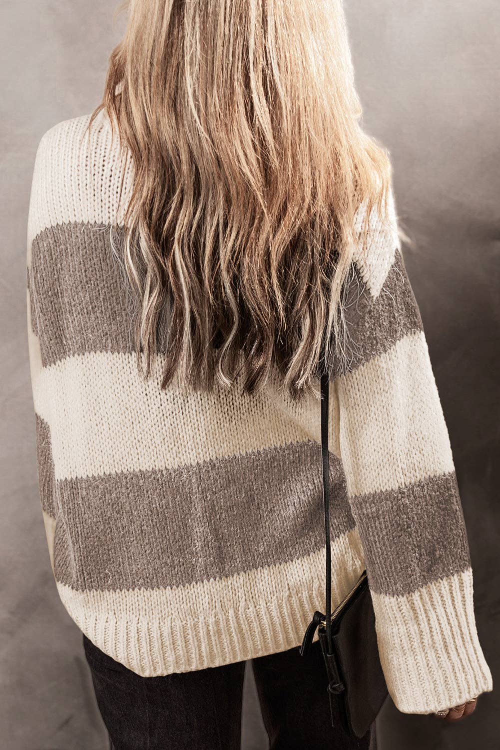 Colorblock Stripe Pullover Sweater, Feathered Farmhouse