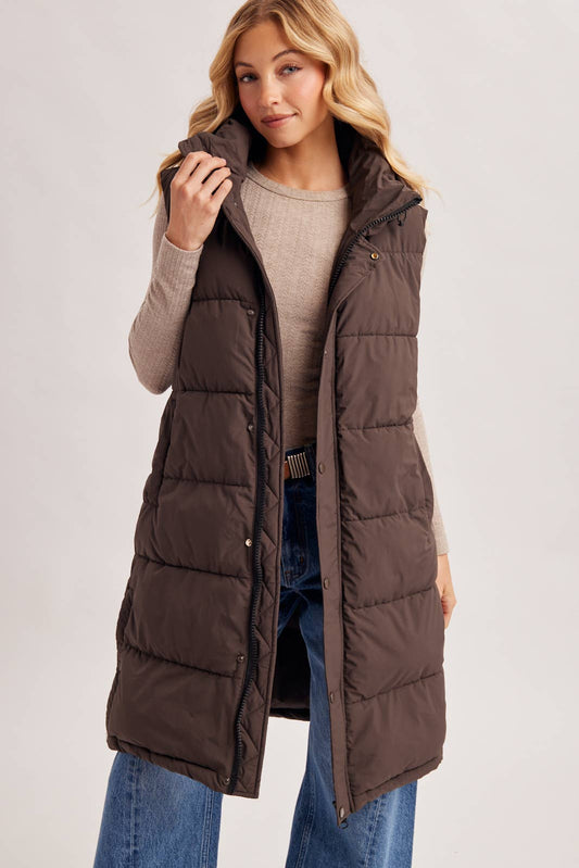 Finley Quilted Puffer Vest, Feathered Farmhouse