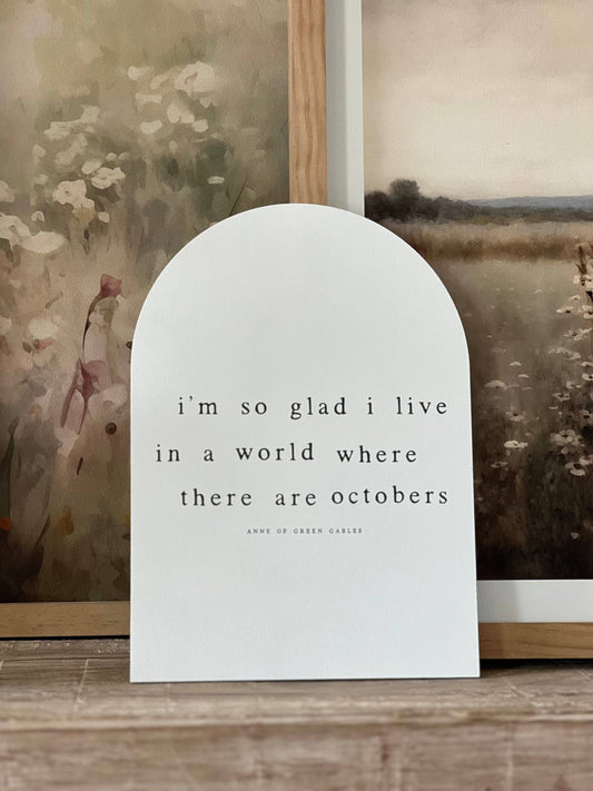 I'm So Glad Arch, Feathered Farmhouse