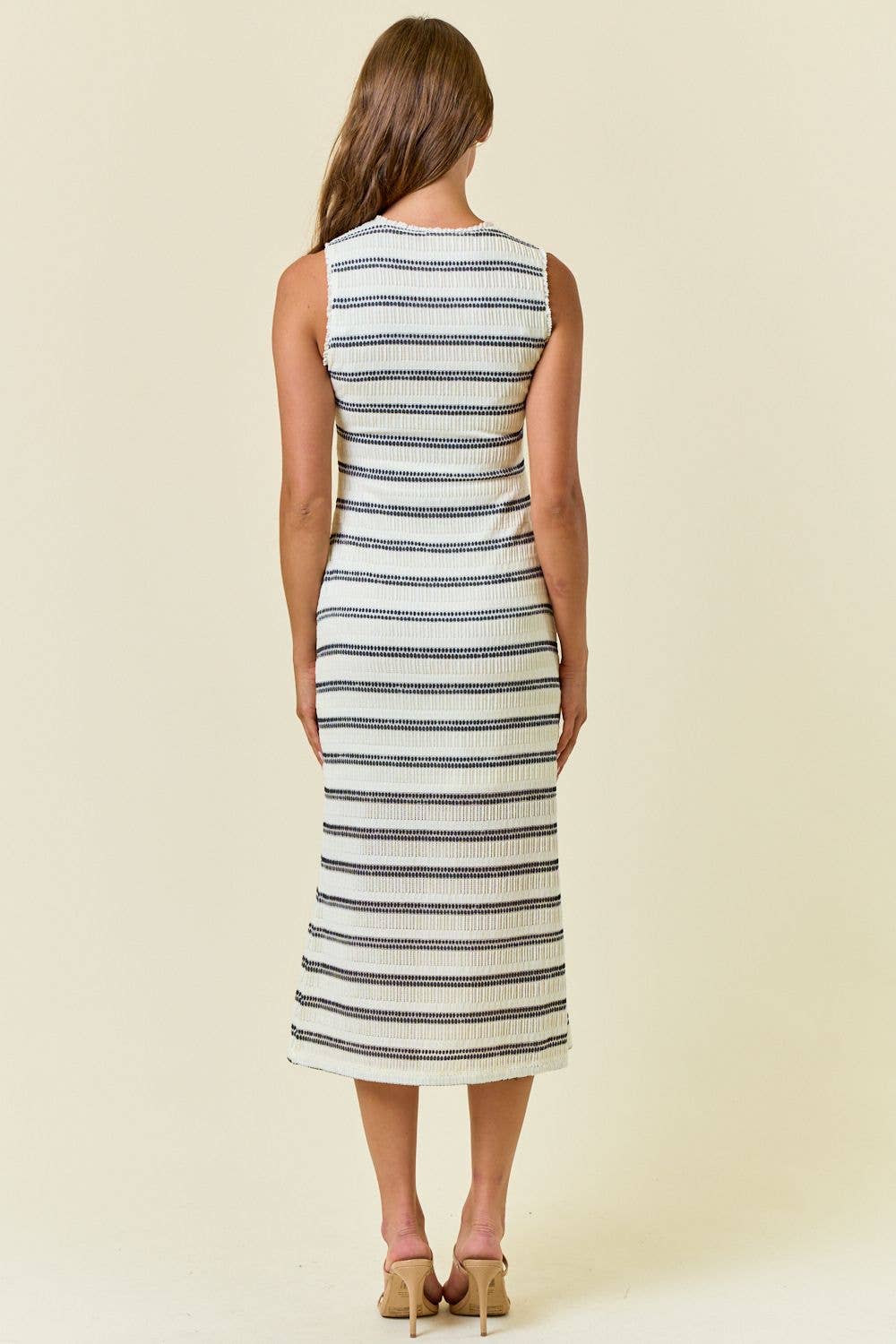 Stripe Midi Dress, Feathered Farmhouse