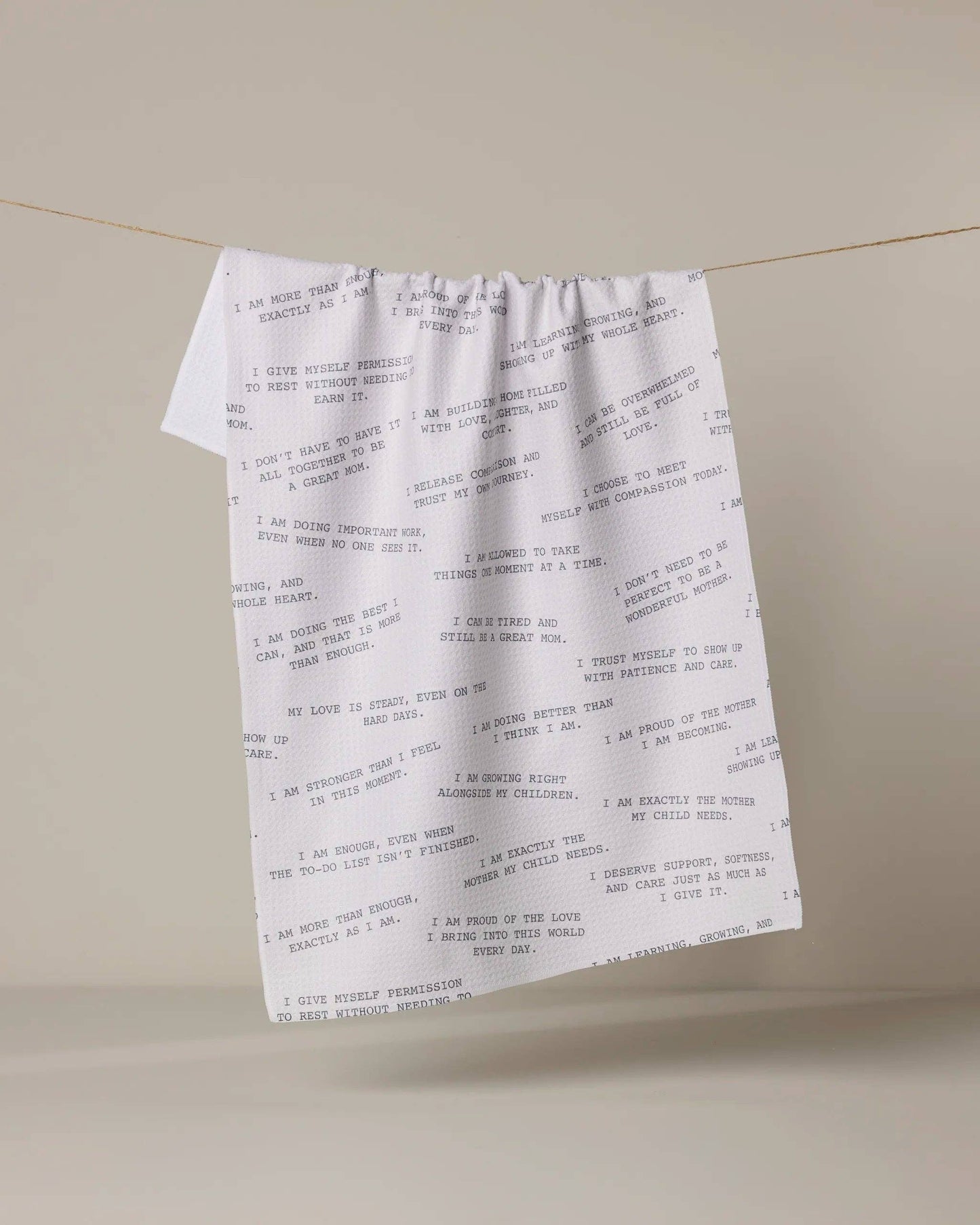 Reminders for Mom Tea Towel, Feathered Farmhouse