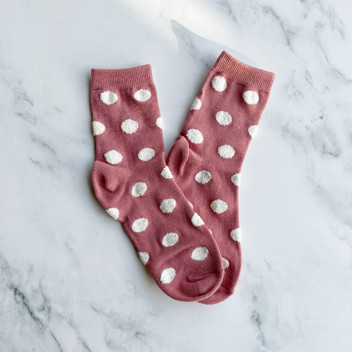 Polka Dots Puff Casual Socks, The Feathered Farmhouse