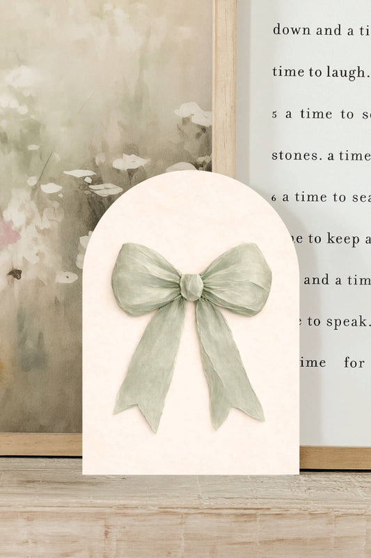 Sage Bow Arch, Feathered Farmhouse