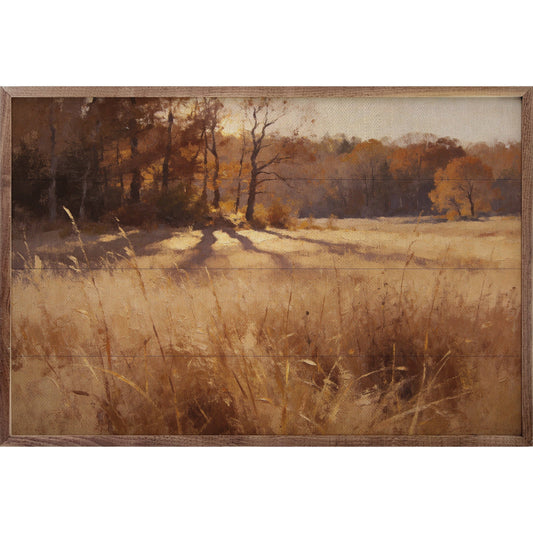 Sunlit Autumn Meadow, Feathered Farmhouse