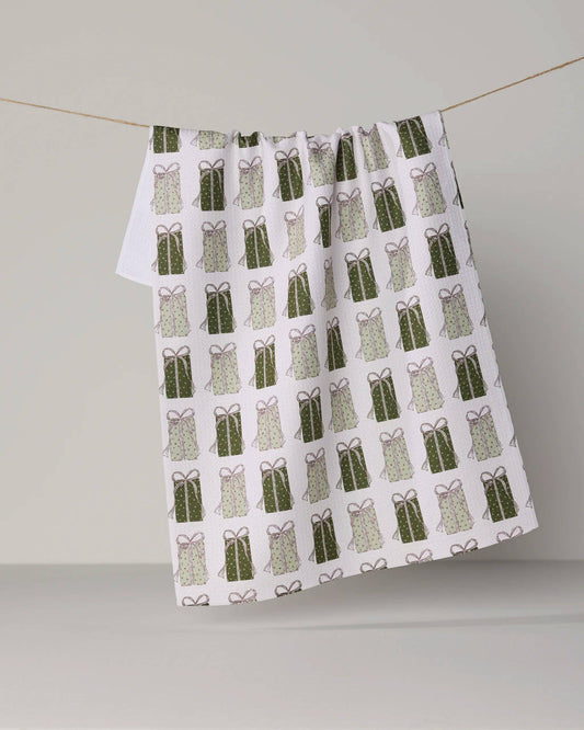 Present Parade Tea Towel, Feathered Farmhouse