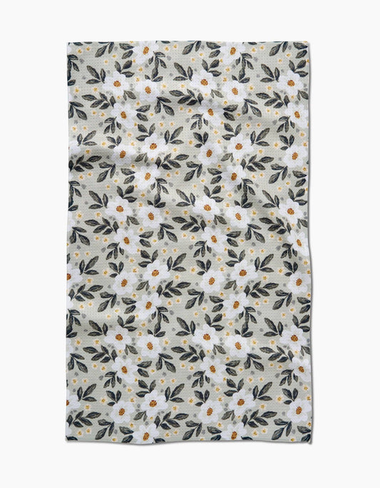 Painted Spring Flowers Tea Towel, Feathered Farmhouse