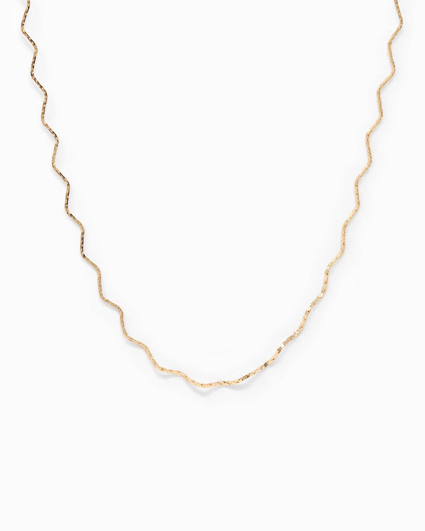 Textured Wave Choker Necklace