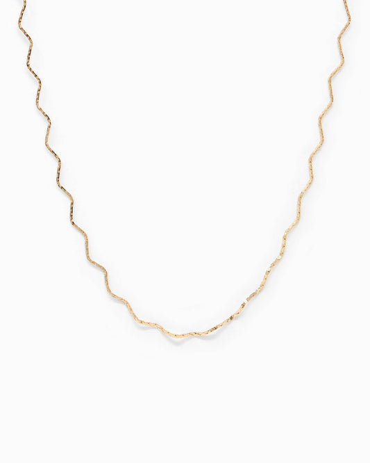 Textured Wave Choker Necklace