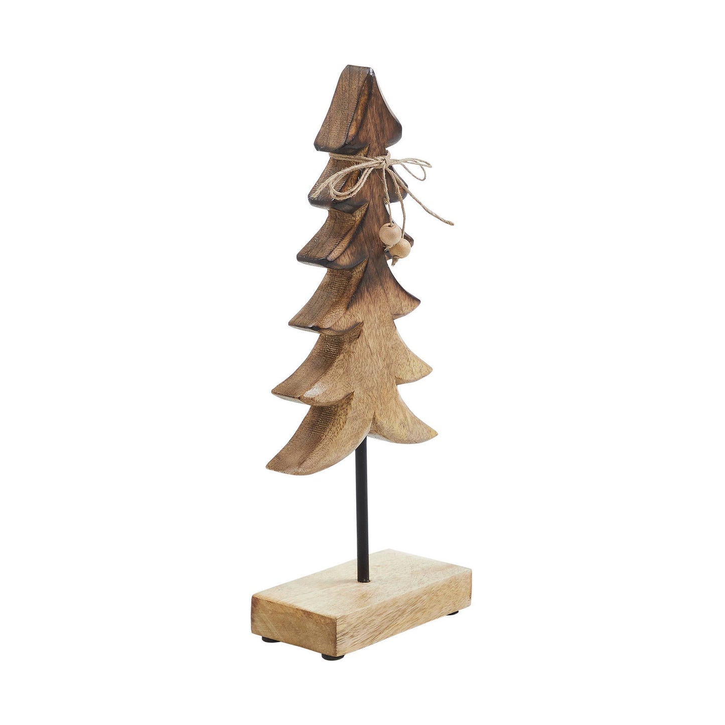 Two-Tone Natural Wooden Tree, Feathered Farmhouse