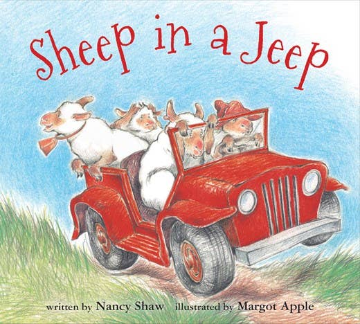 Sheep in a Jeep Board Book, Feathered Farmhouse