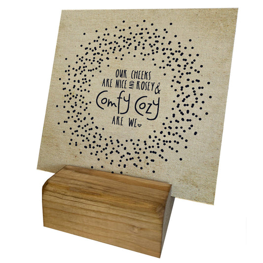 Comfy Cozy Are We Mini Canvas, Feathered Farmhouse