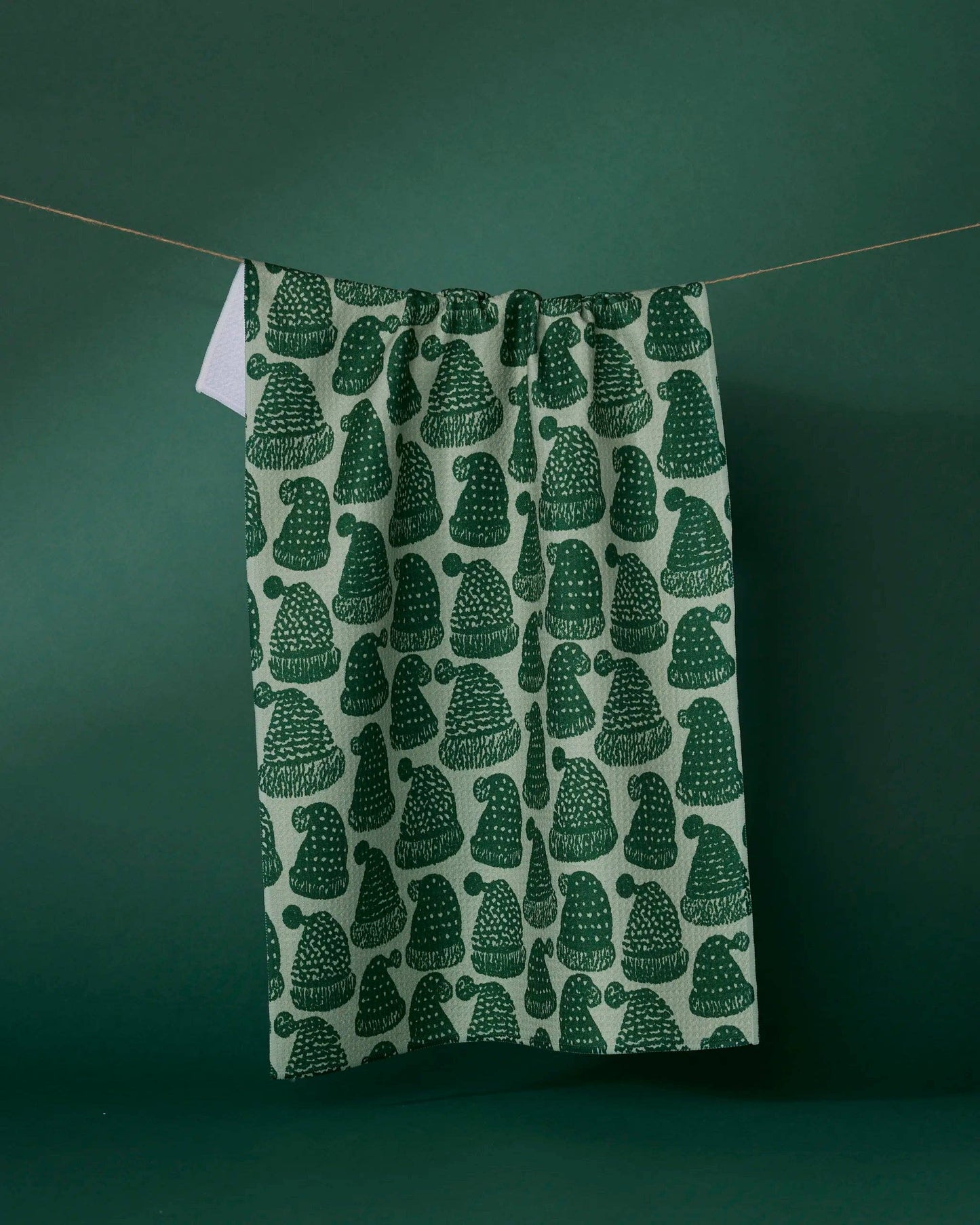 Frostcap Green Tea Towel, Feathered Farmhouse