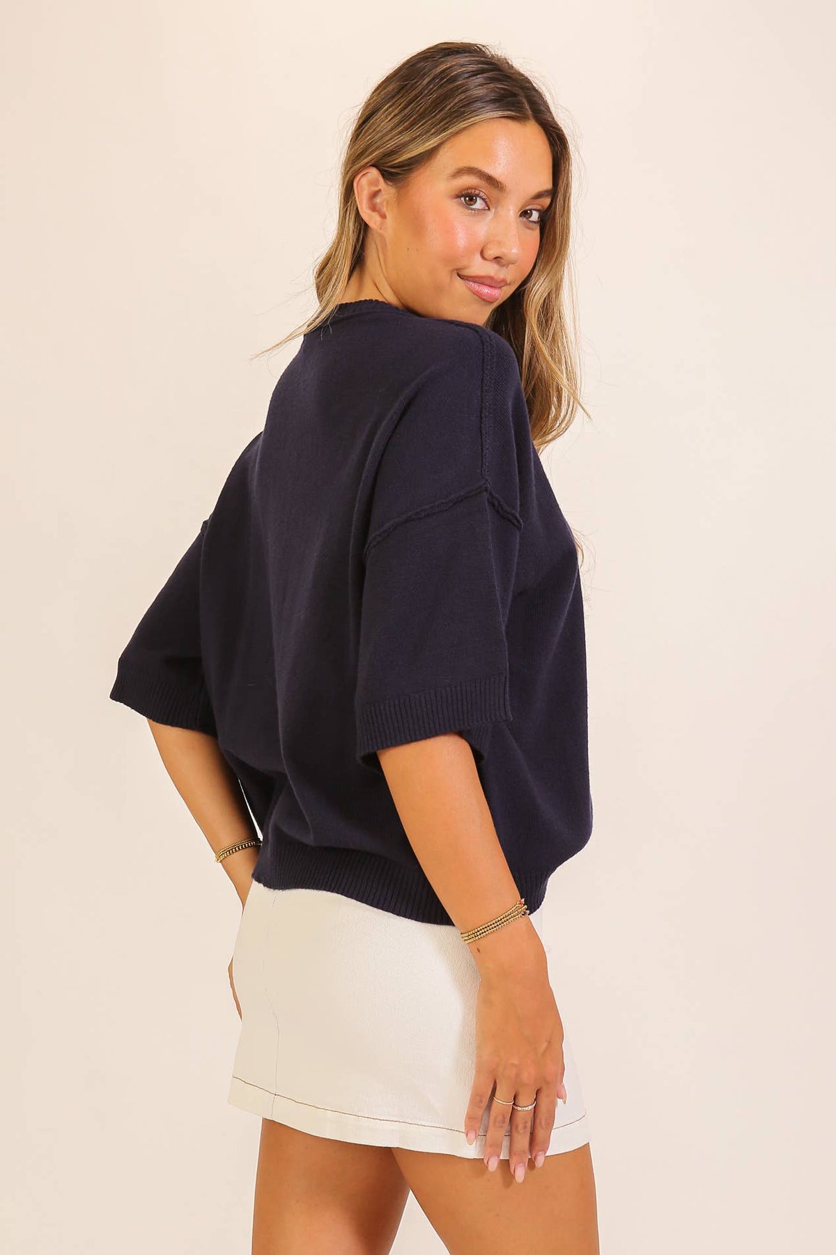 Black Clara Pocket Knit Sweater, Feathered Farmhouse