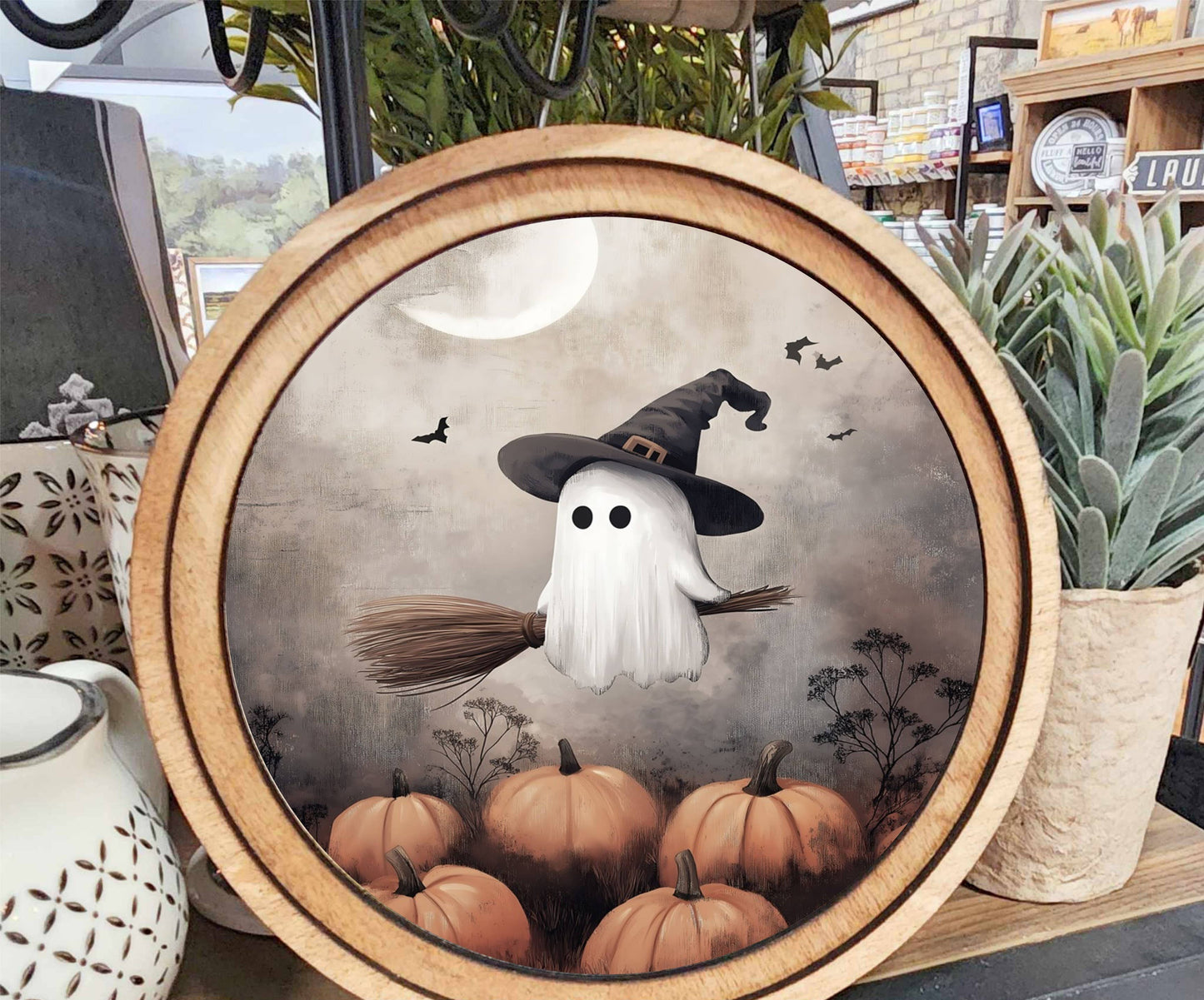 Ghostie Witch Art, Feathered Farmhouse