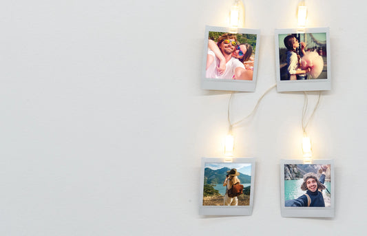 Modern Monkey Pix Stix LED Photo Clip Strand, Feathered Farmhouse
