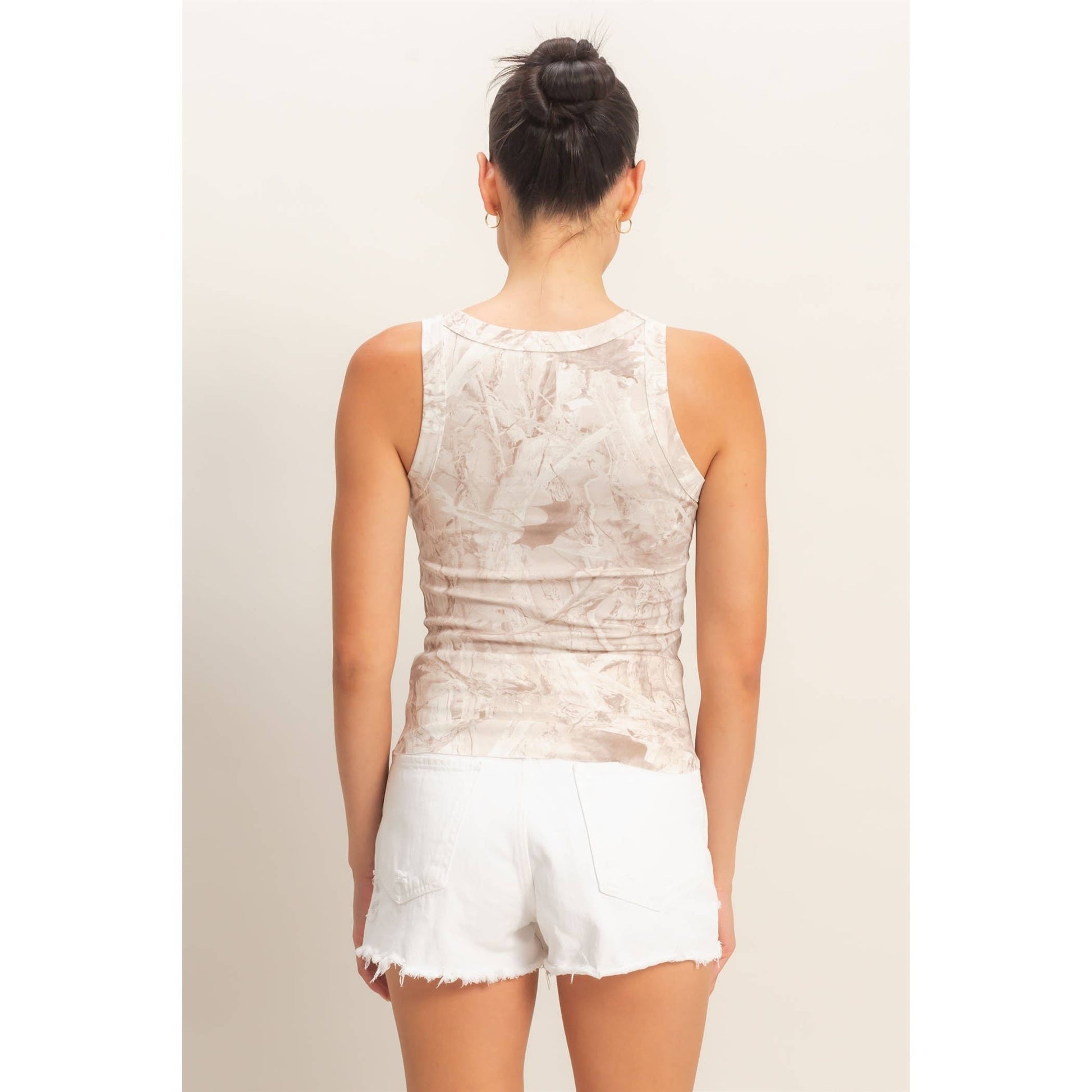 Cloud Wash Ribbed Knit Tank, Feathered Farmhouse