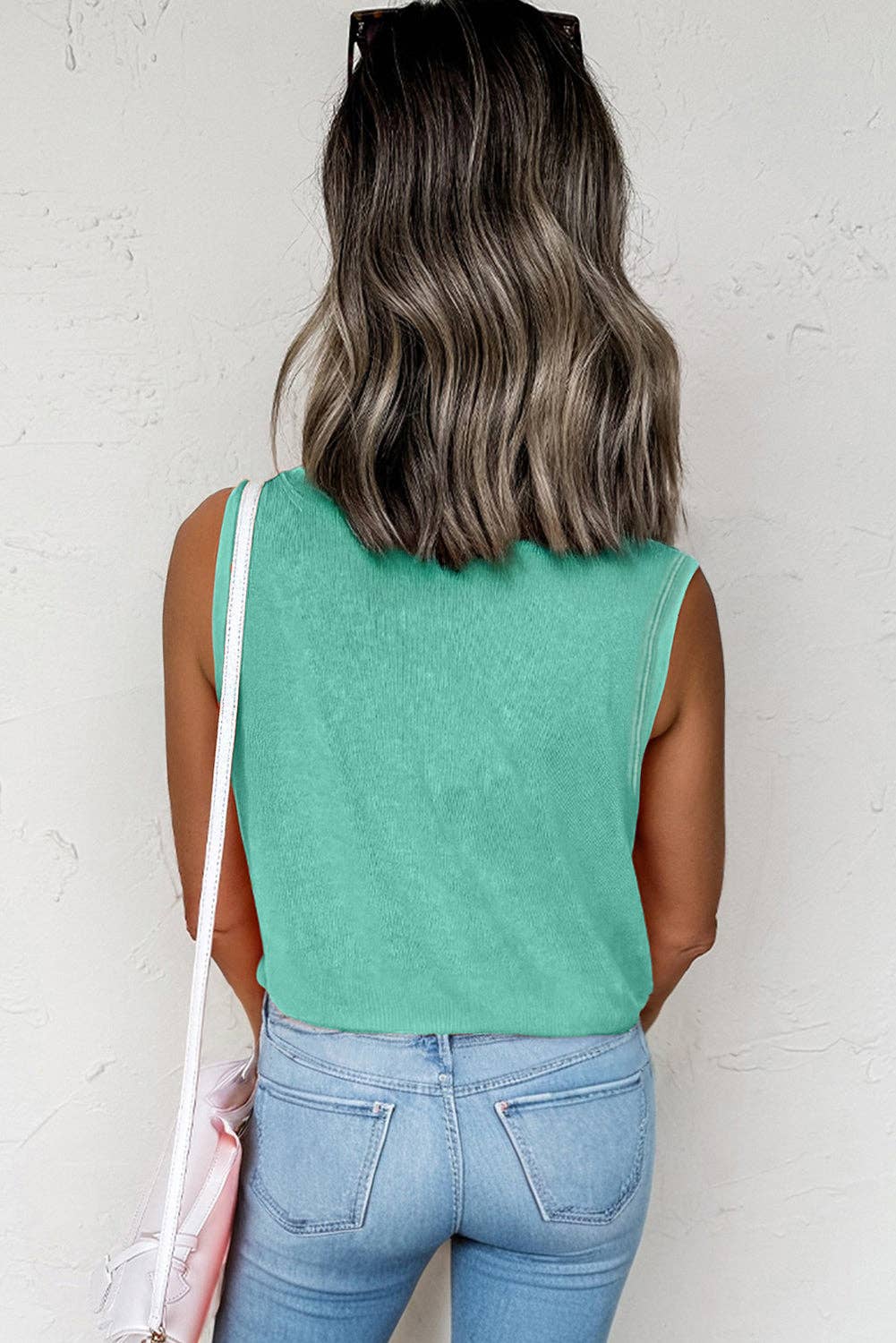 Sea Green Mineral Wash Tank Top, Feathered Farmhouse
