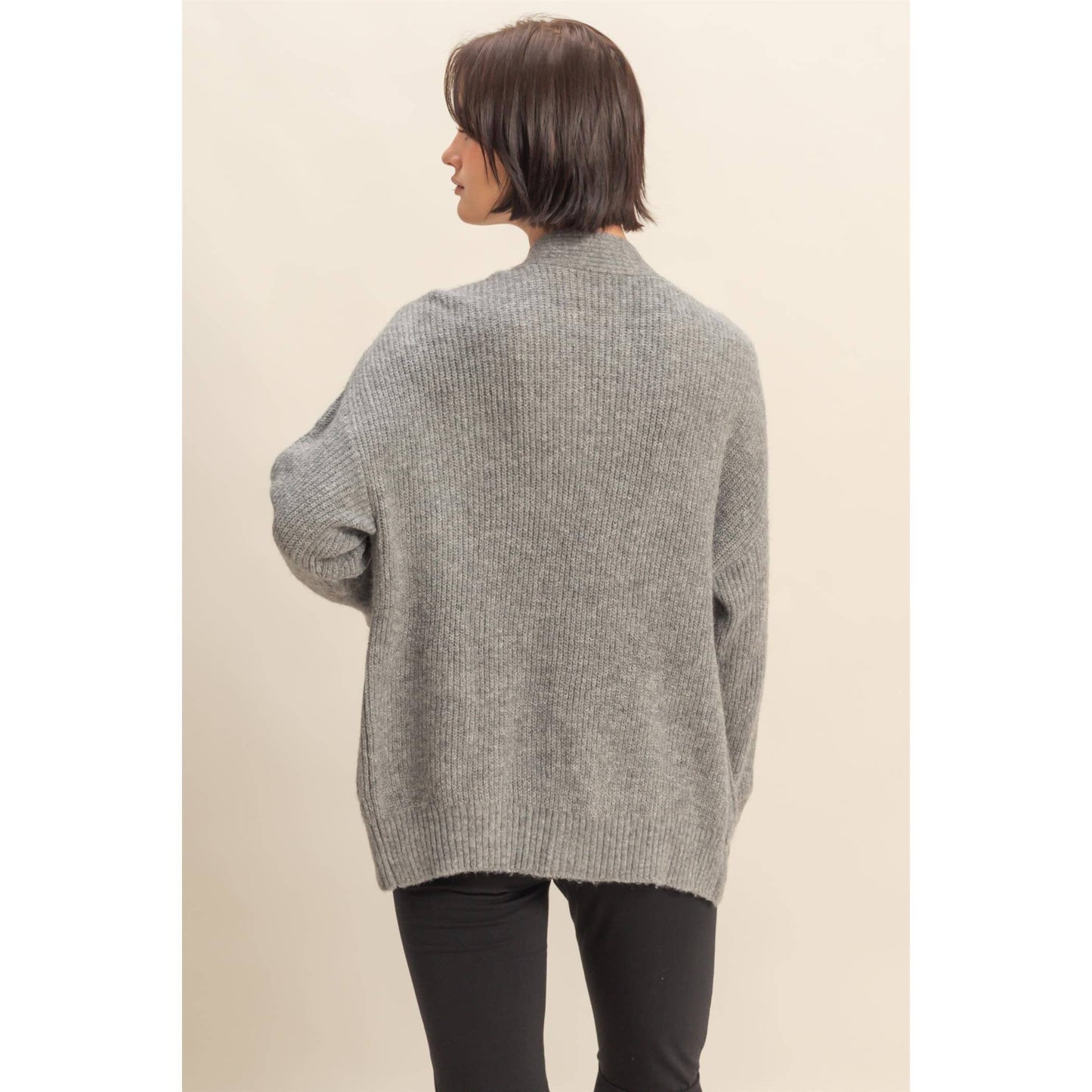 Cardigan Sweater with Front Pockets, Feathered Farmhouse