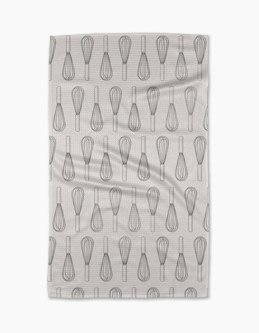 Kitchen Whisks Tea Towel, Feathered Farmhouse