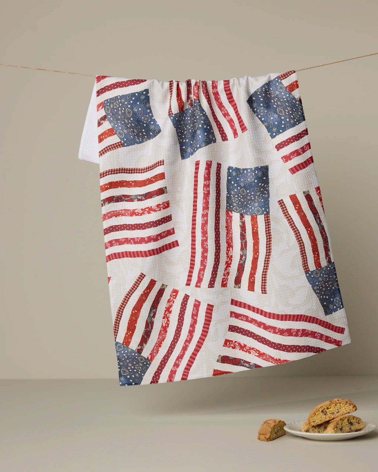 Patchwork Pride Tea Towel, Feathered Farmhouse