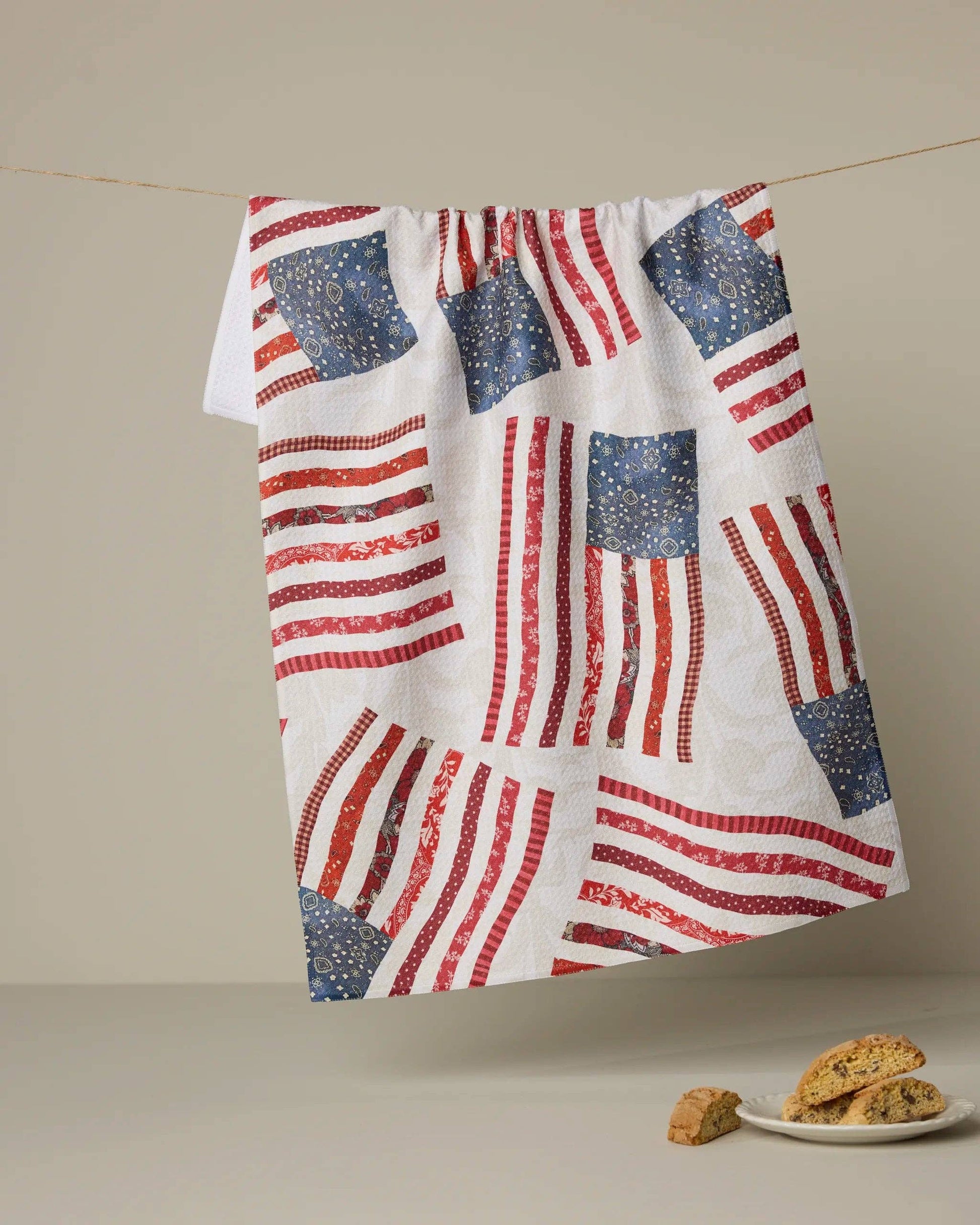 Patchwork Pride Tea Towel, Feathered Farmhouse