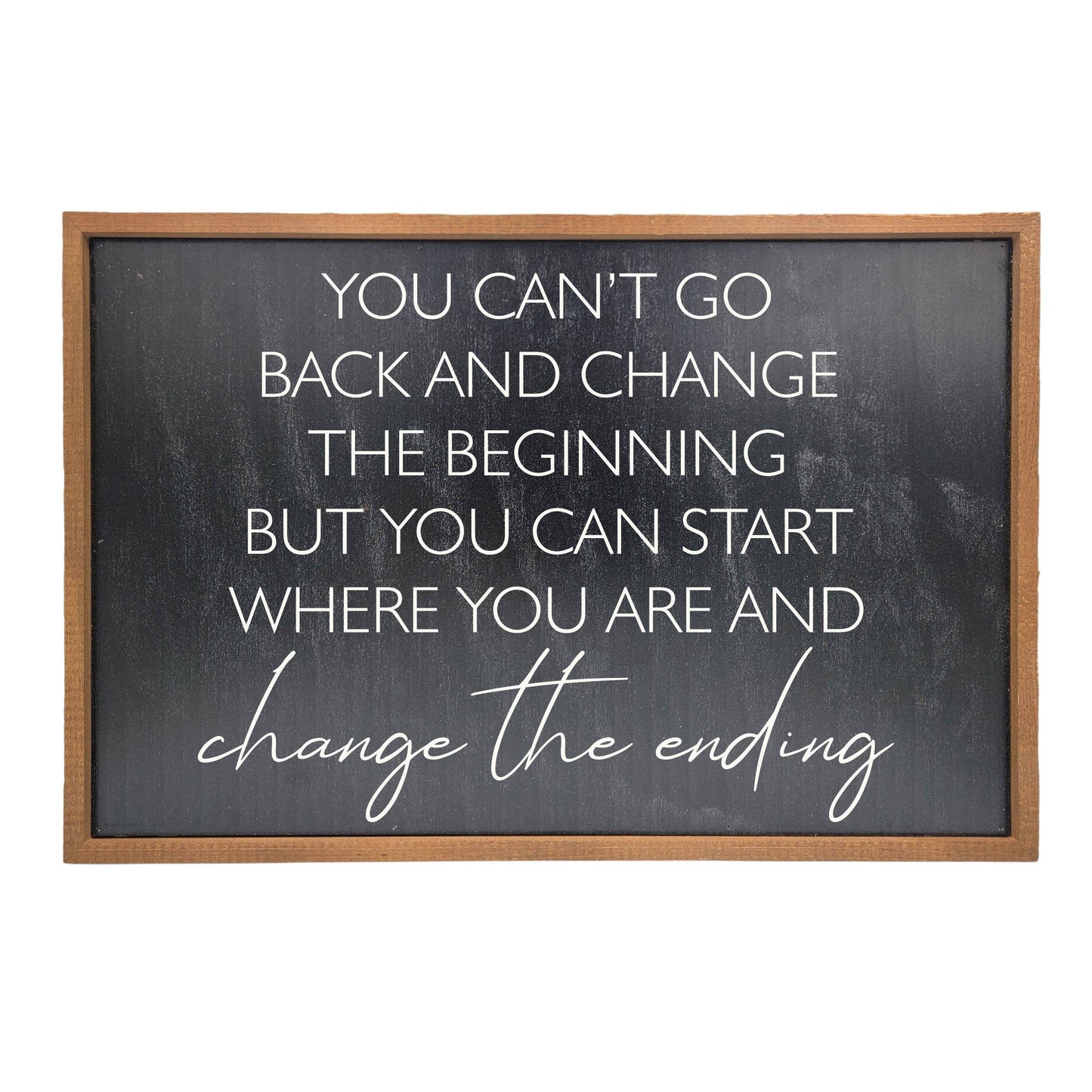 You Can't Go Back And Change Sign