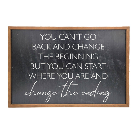You Can't Go Back And Change Sign