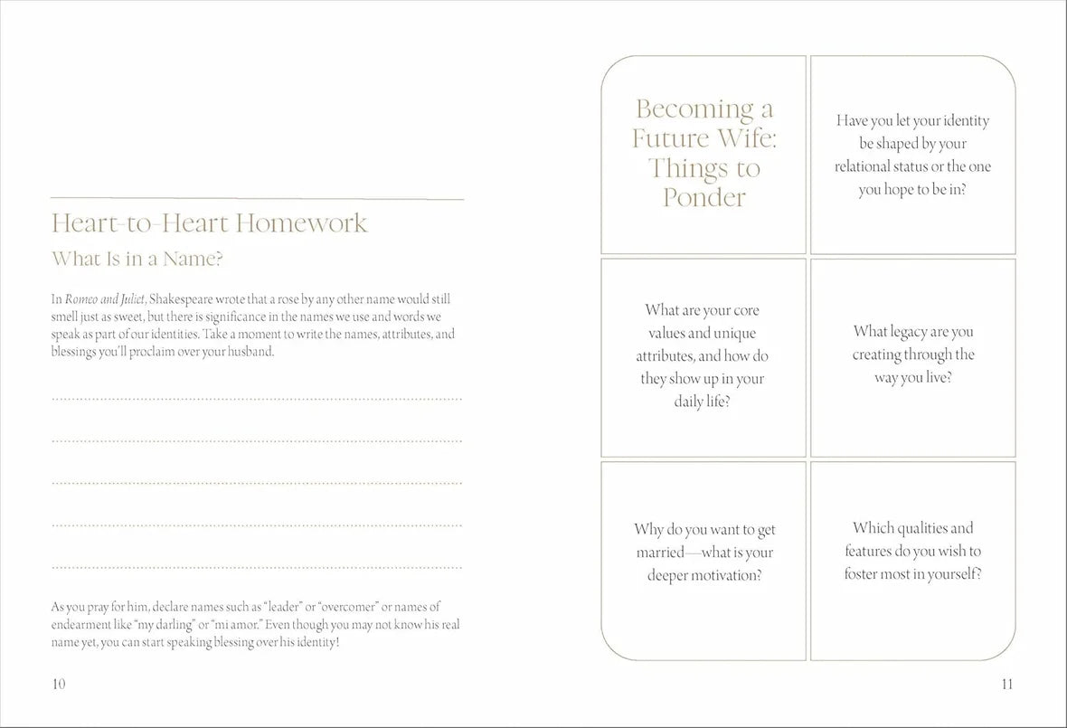 Dear Future Husband Prayer Journal, Feathered Farmhouse