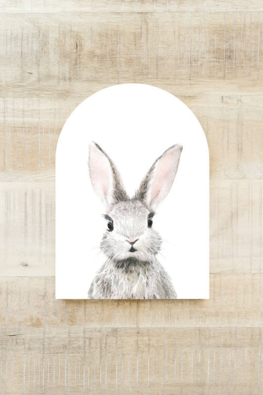 Watercolor Bunny Arch, Feathered Farmhouse