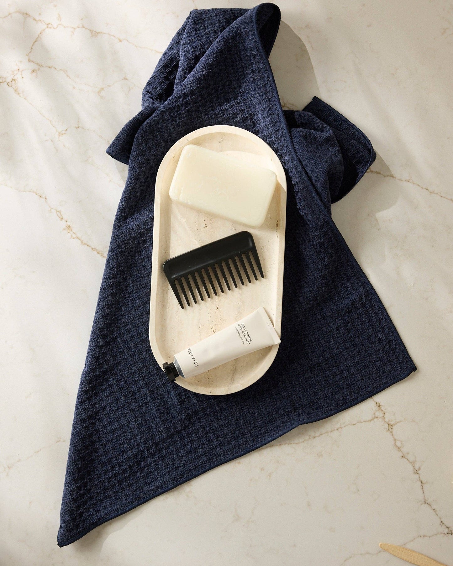 Sapphire Truffle Hand Towel, Feathered Farmhouse